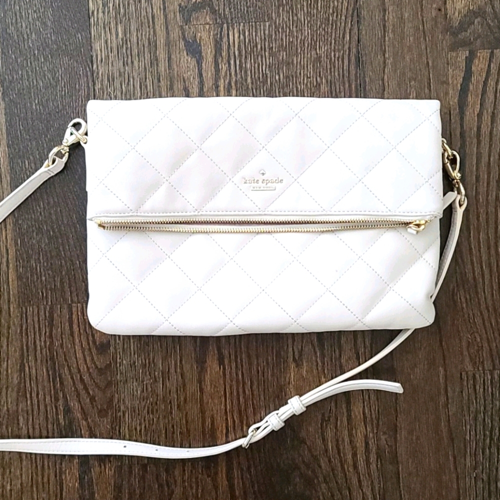 Light Beige Kate Spade Crossbody Purse